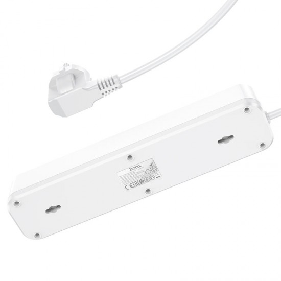 HOCO Разклонител NS1 с 4 гнезда+2 USB порта 2.4A+1 USB-C 4000W