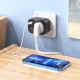 Разкл. HOCO NS3 с 1 гнездо+2 USB-A 2.4A+1 PD USB-C 4000W - Черен