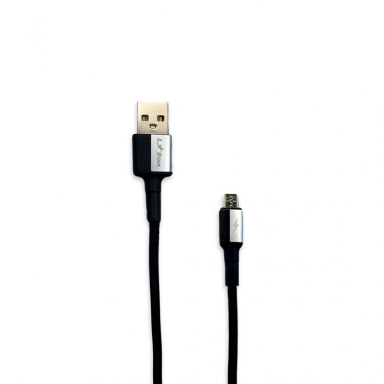 Плетен кабел L✮Star LS-09 Type-C към Type-C - Черен
