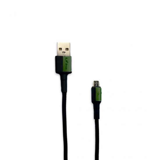Плетен кабел L✮Star LS-09 USB към Micro USB - Черен