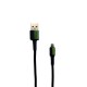 Плетен кабел L✮Star LS-09 USB към Micro USB - Черен