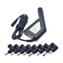 Универсално зарядно за кола за лаптоп 90W (Бяла кут.)