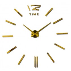 DC-162 Светещ модерен стенен часовник - Златист