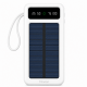 Fonemi FM-P167 (Бял)  Соларна преносима батерия с вградени кабели 10,000mAh 2.4A