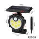 Соларна LED лампа SH 1705C 42COB със сензор за движение и регулируем панел