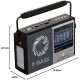 Golon FR-182U Преносимо радио с висока чувствителност, AM/FM/SW, USB, TF и LED фенер