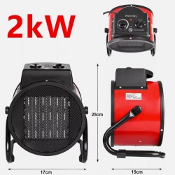NSB-200B1 / 2KW Бърз керамичен нагревател с вентилатор за отопление/ Регулираем