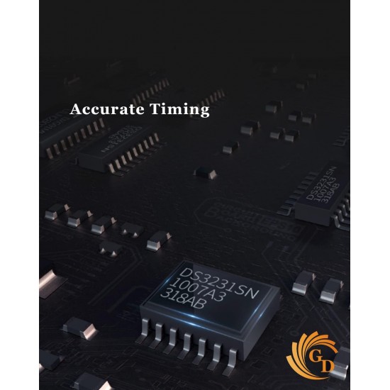 OR 119 CA19 Дигитален светещ LED часовник /Аларма - Бял