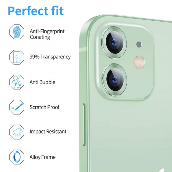 Цветен протектор за Камера iPhone 13 / 13 mini - Зелен