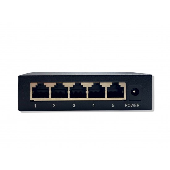ZX-BS511 5-портов PoE Ethernet Switch Суич 10/100 Mbps DC-52V