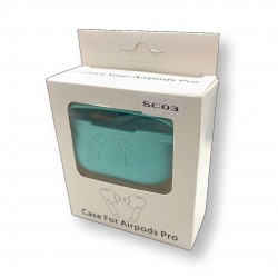 Силиконов калъф за AirPods Pro SC03 - Мента