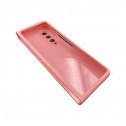 PVC Цветен кейс за Samsung Z Fold 3  от 2 части - Розов