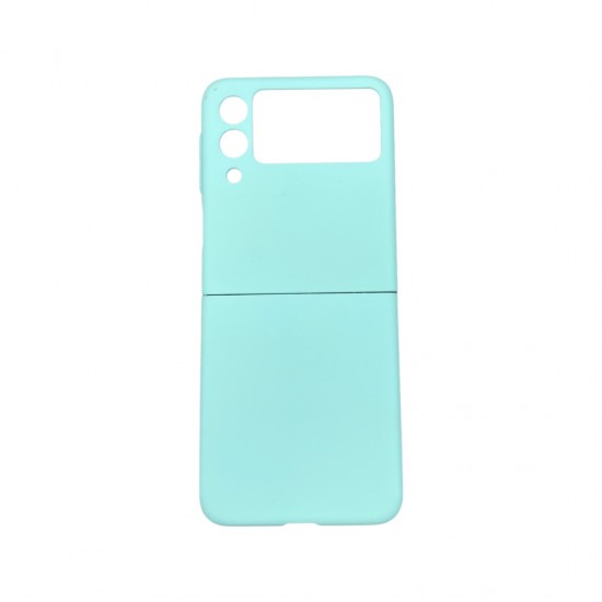 PVC Цветен кейс за Samsung Z Flip 5 от 2 части - Светло Син