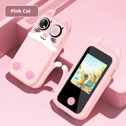 S6 Дигитална Камера 2.0mp За Деца Със Силиконов Калъф - Розов