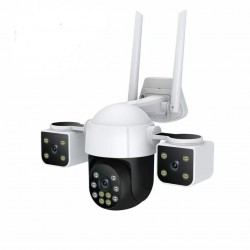 V380-A10 ТРОЙНА IP Камера ( APP:V380PRO) Въртяща водоустойчива WiFi камера с 3 обектива