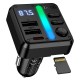 HOCO E89 FM 45W. модулатор трансмитер (2 USB изхода + 1USB-C, microSD, Bluetooth)