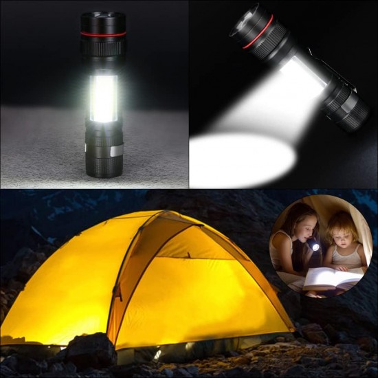 Фенер 520 LED диод + COB светлина 