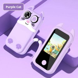 S6 Дигитална Камера 2.0mp За Деца Със Силиконов Калъф - Лилав