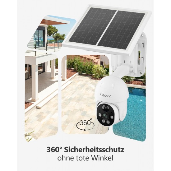 P6-4G СОЛАРНА IP Камера ( APP:V380PRO) Въртяща водоустойчива камера