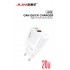 JLW-JC02 Зарядно 20W GAN Адаптер USB+USB-C