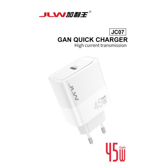 JLW-JC07 Зарядно 45W GAN Адаптер USB-C