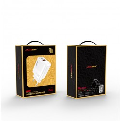 JLW-JC02 Зарядно 20W GAN Адаптер USB+USB-C