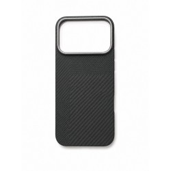 Premium Carbon Case PKA TP-106 за iPhone 17 Pro Max - Черен