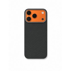 Premium Carbon Case PKA TP-106 за iPhone 17 Pro Max - Черен