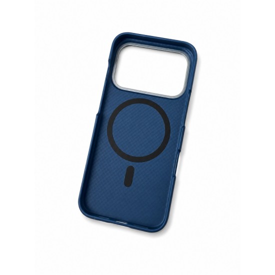 Premium Carbon Case PKA TP-106 за iPhone 17 Pro Max - Син
