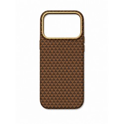 Premium Carbon Case PKA TP-106 за iPhone 17 Pro Max - Кафяв