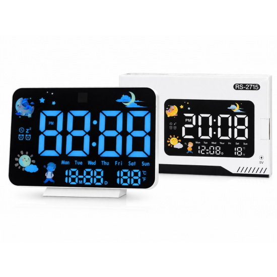  Дигитален часовник / аларма термометър Хигрометър - RS-2715