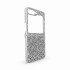 D75 Калъф с камъни за Samsung Z Flip 6 от 2 части - Бял