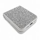 D75 Калъф с камъни за Samsung Z Flip 6 от 2 части - Бял
