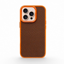 Premium Carbon Case TP-103 за iPhone 17 Pro Max - Оранжев