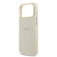 0182 GUESS HC MAGSAFE PU W/ PEONY HOT STAMP BEIGE IP17 PRO MAX