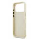 0182 GUESS HC MAGSAFE PU W/ PEONY HOT STAMP BEIGE IP17 PRO MAX