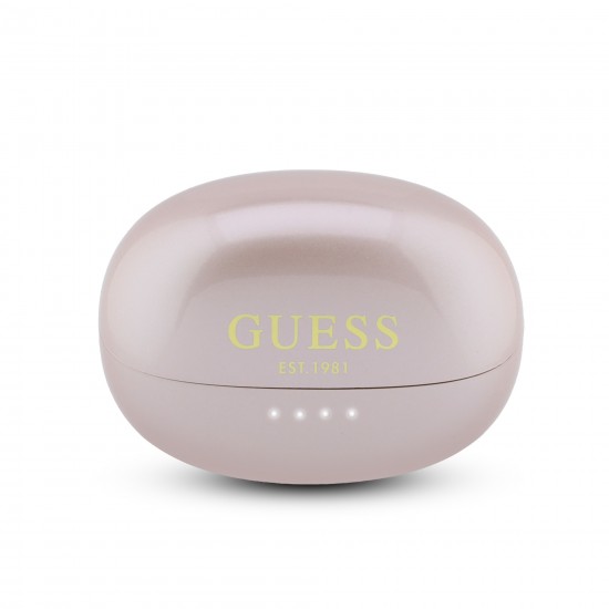 GUESS OWS METALLIC FINISH ELECTROPLATED PARTS CLASSIC LOGO PINK