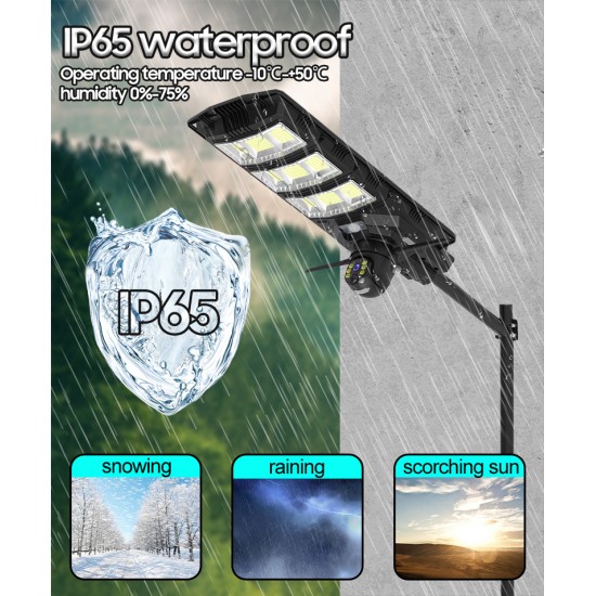 IP Солaрна Камера +LED лампа XA01 WIFI 6MP 1080P ( APP:V380PRO ) HD 360 градуса с микрофон и високоговорител и LED светлина