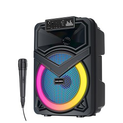 Караоке тонколона инча TTD-818 8" | 10W, LED RGB, Микрофон