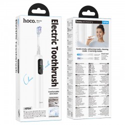 HOCO HP-64 Електрическа четка за зъби с 4 приставки - Бял