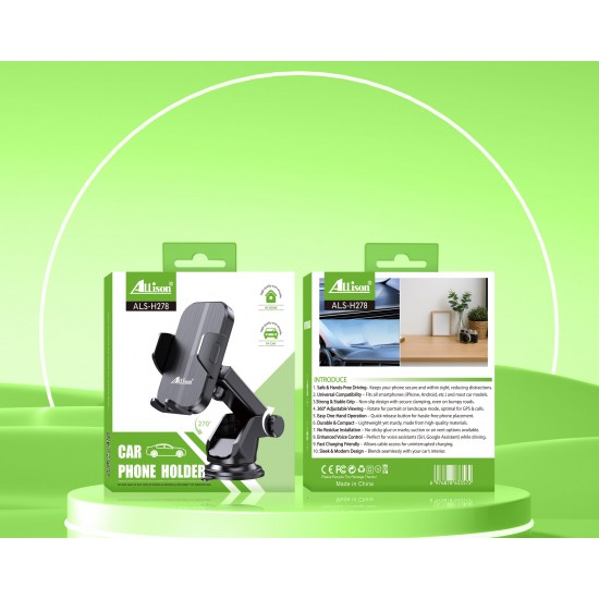 ALLISON ALS-H276 Стойка за телефон за табло с дълго регулируемо рамо