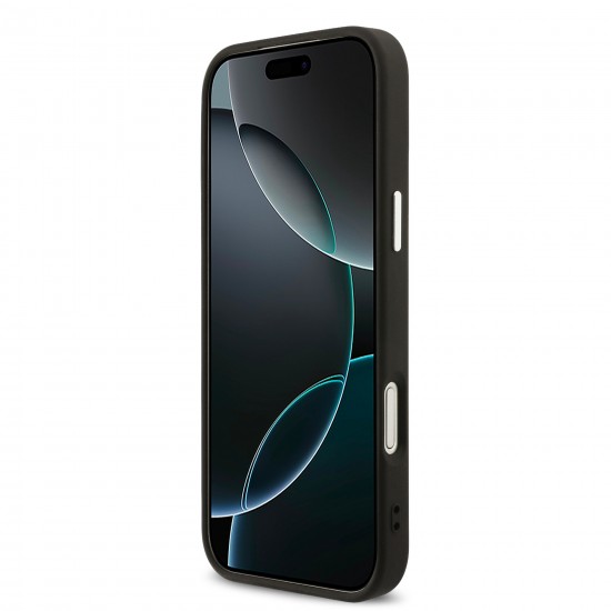 3721 KARL HC MAGSAFE PU W/ KARL DEBOSSED LOGO BLACK IP17 PRO