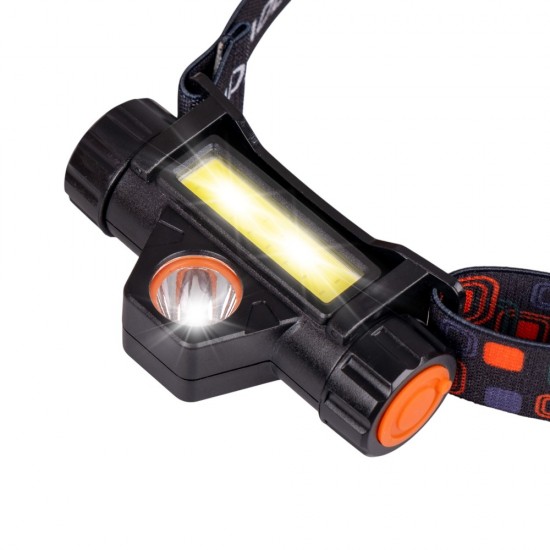 LED челник 101 USB, 4 режима, регулируем, за риболов и работа