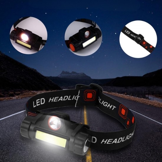 LED челник 101 USB, 4 режима, регулируем, за риболов и работа