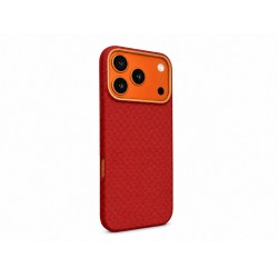 Premium Carbon Case PKA TP-106 за iPhone 17 Pro Max - Червен