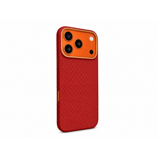 Premium Carbon Case PKA TP-106 за iPhone 17 Air - Червен