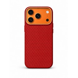 Premium Carbon Case PKA TP-106 за iPhone 17 Pro Max - Червен