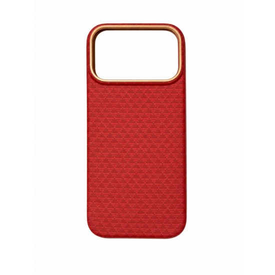 Premium Carbon Case PKA TP-106 за iPhone 17 Air - Червен