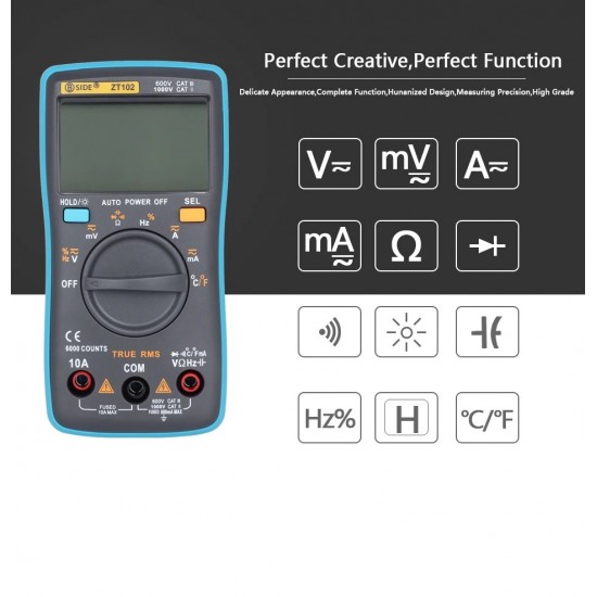 AN-8004 LCD цифров волтметър омметър амперметър OHM мултицет