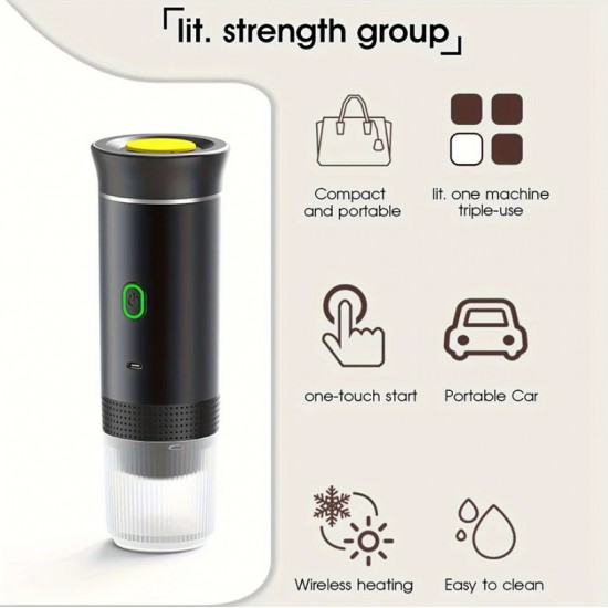 Преносима Машина за Еспресо Кафе Капсули KF-JN-02 3В1 